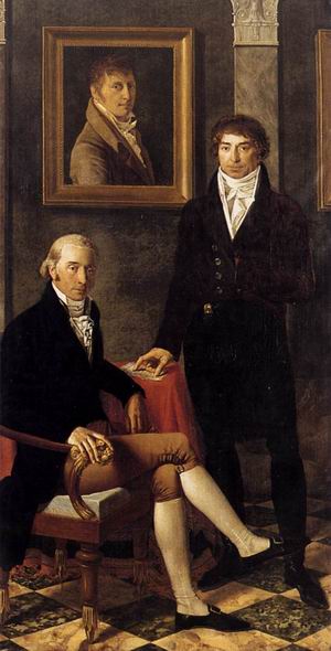 Portrait of Francois Wynckelman, Francois van der Donckt and Joseph Odevaere 1805