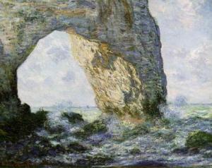 Rock Arch West of Etretat (The Manneport). 1883