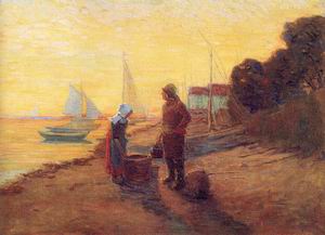 Shore Scene, Sunset