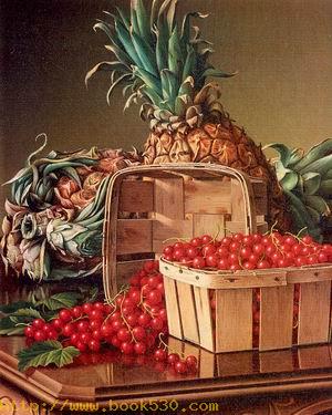 Still Life with Pineapple and Basket of Currants 1892