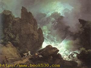 An Avalanche in the Alps 1803