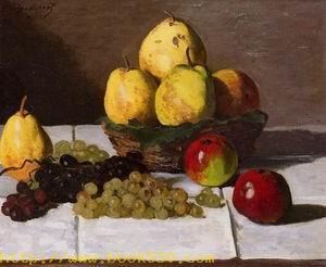 Still Life with Pears and Grapes 1867