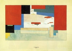 Suprematism. Sketch for a curtain 1919