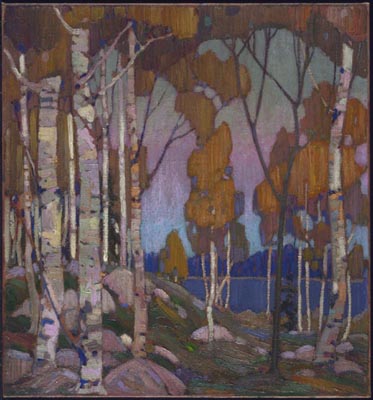 Decorative Landscape: Birches