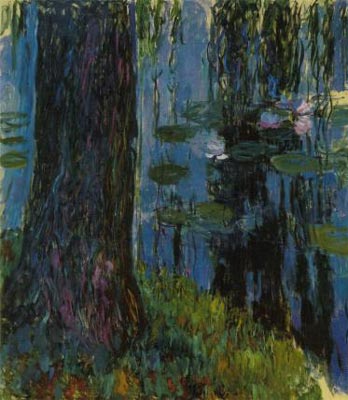 Weeping Willow and Water-Lily Pond