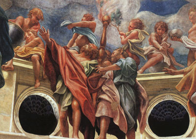 Assumption of the Virgin, detail of the Apostles