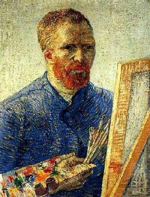 Self-Portrait in Front of the Easel