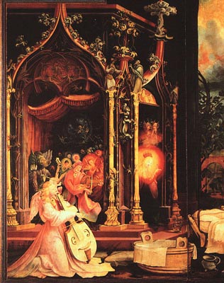 The Isenheimer Altarpiece Detail of Celebrating Angels
