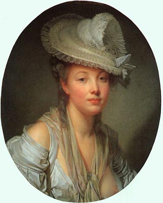 Young Woman in a White Hat