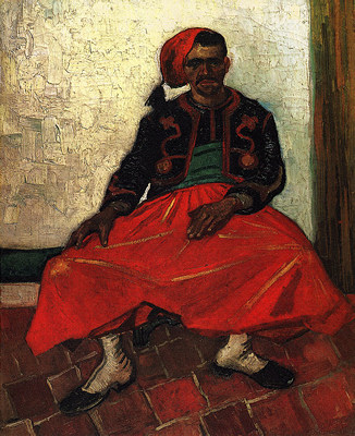 Zouave Sitting, Whole Figure 1888