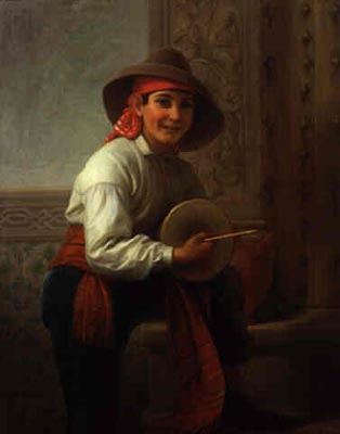 A Young Boy with a Drum, Spain