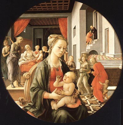Madonna and Child with Stories from the Life of St.Anne