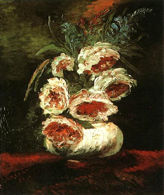 Vase with Peonies