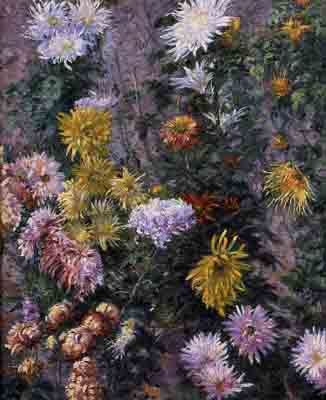 White and Yellow Chrysanthemums, Garden at Petit Gennevilliers