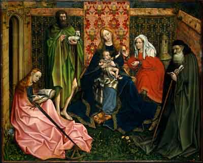 Madonna and Child with Saints in the Enclosed Garden