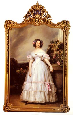 A Full-Length Portrait Of H.R.H Princess Marie-Clementine Of Orleans