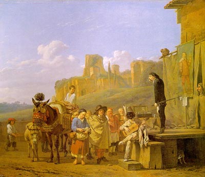 A Party of Charlatans in an Italian Landscape