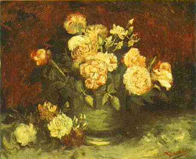 Bowl with Peonies and Roses