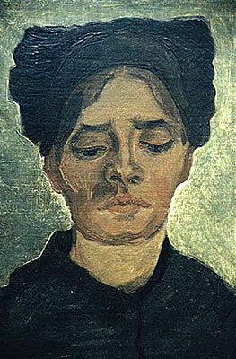 Head of a Peasant Woman with Dark Cap