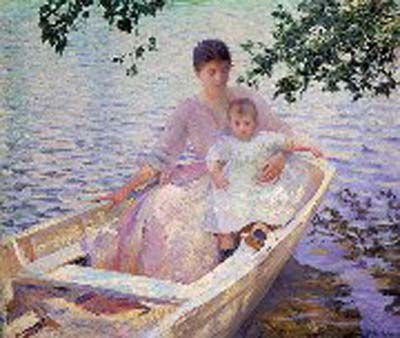 Mother and Child in a boat