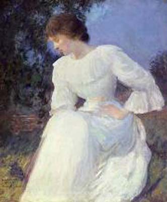 Portrait of a Woman in white