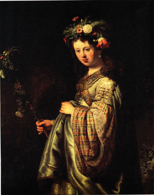 Portrait of Saskia Dressed as Flora