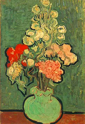 Still Life: Vase with Rose-Mallows