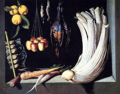 Still Life With Dead Birds, Fruit And Vegetables