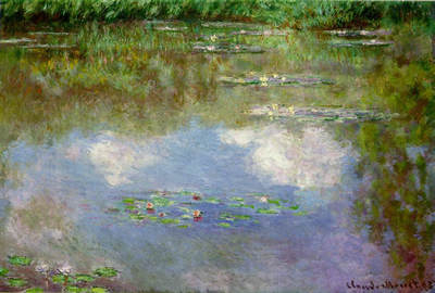 Water Lilies with Clouds