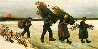 Wood Gatherers in the Snow