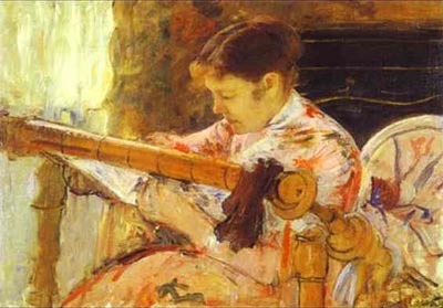 Lydia at a Tapestry Loom