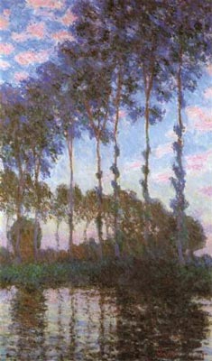 Poplars, Sunset