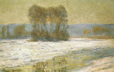 Seine at Bennecourt, Winter, The