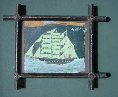 Ship in a Religious Frame