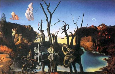 Swans Reflecting Elephants, 1937