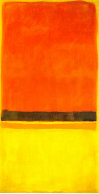 Untitled (Red, Black, Orange, Yellow on Yellow)