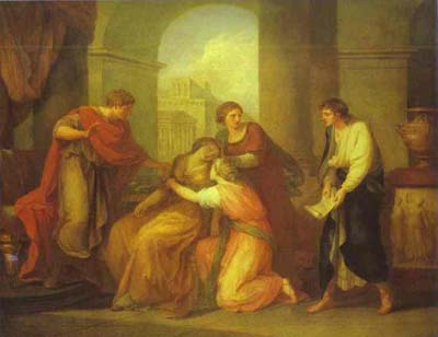 Virgil Reading Aeneid to Augustus and Octavia