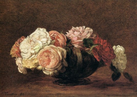 Henri Fantin-Latour - Roses in a Bowl