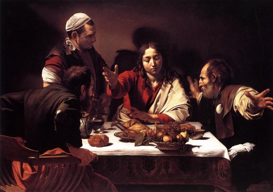 Caravaggio - Supper at Emmaus 1