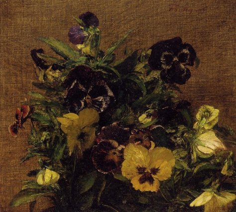 Henri Fantin-Latour - Pansies 1