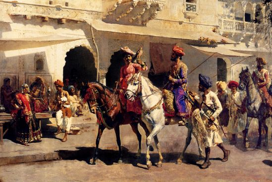 Edwin Lord Weeks - Leaving For The Hunt At Gwalior 1887
