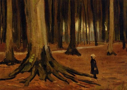 Vincent van Gogh - A Girl in a Wood