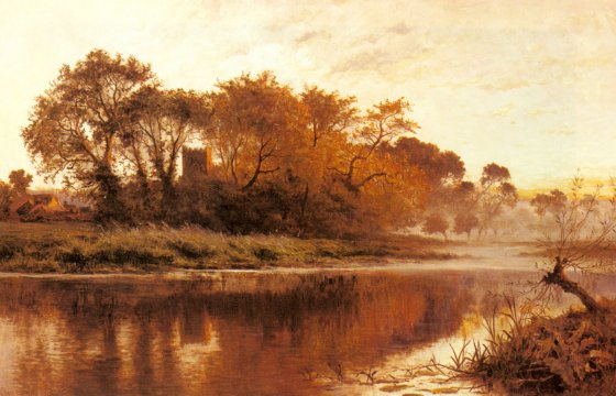 Benjamin Williams Leader - The Last Gleam, Wargrave on Thames