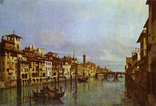 Bernardo Bellotto - Arno in Florence