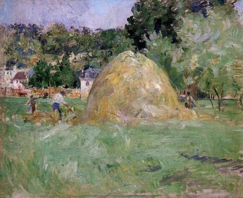 Berthe Morisot - Haymakers at Bougival