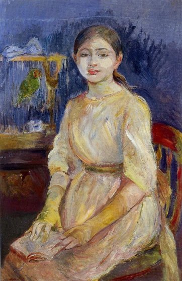 Berthe Morisot - Julie Manet with a Budgie