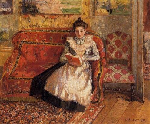 Camille Pissarro - Jeanne Reading