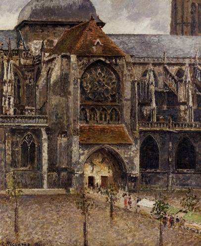 Camille Pissarro - Portal of the Church Saint-Jacques, Dieppe