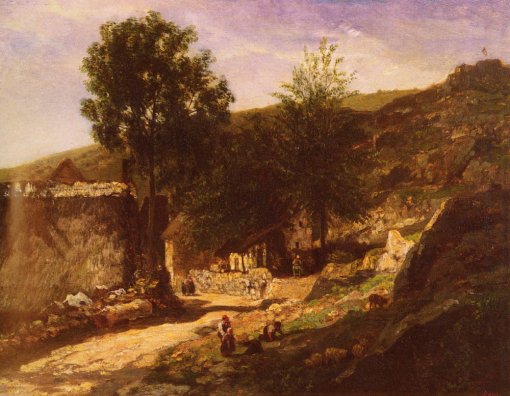 Charles-Francois Daubigny - Entree De Village