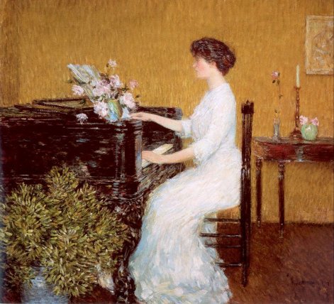 Childe Hassam - At the Piano 1908